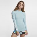 Hurley One And Only Rashguard | Ocean Bliss / White