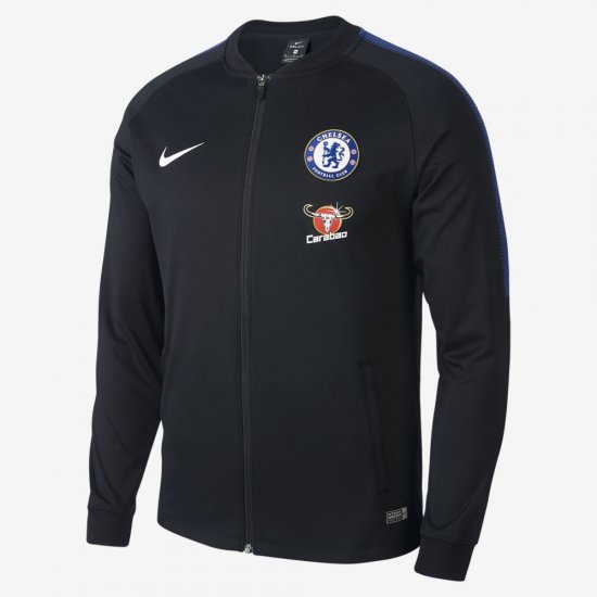 Chelsea FC Dri-FIT Squad | Black / Black / Rush Blue / White - Click Image to Close