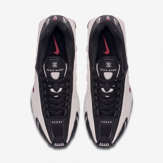 Nike Shox R4 | Platinum Tint / Black / University Red - Click Image to Close