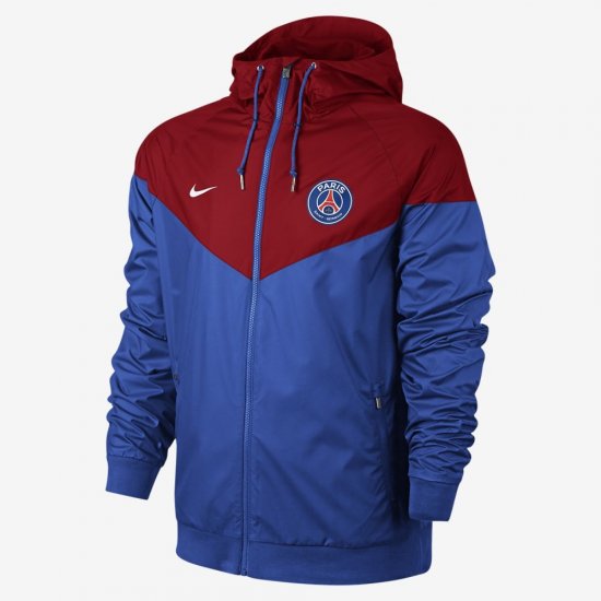 Paris Saint-Germain Authentic Windrunner | Hyper Cobalt / Rush Red / White - Click Image to Close