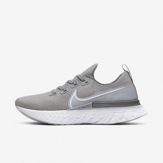 Nike React Infinity Run Flyknit | Cool Grey / Wolf Grey / Metallic Silver / White - Click Image to Close