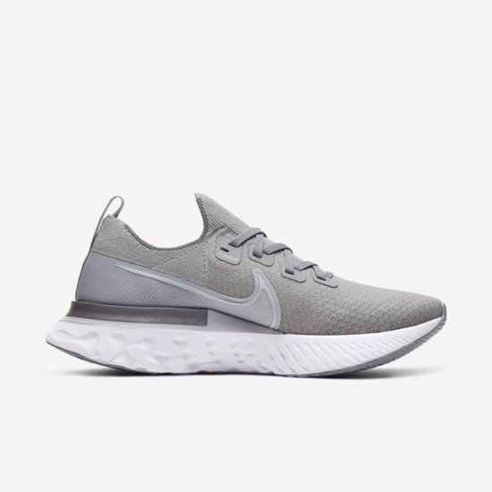 Nike React Infinity Run Flyknit | Cool Grey / Wolf Grey / Metallic Silver / White - Click Image to Close