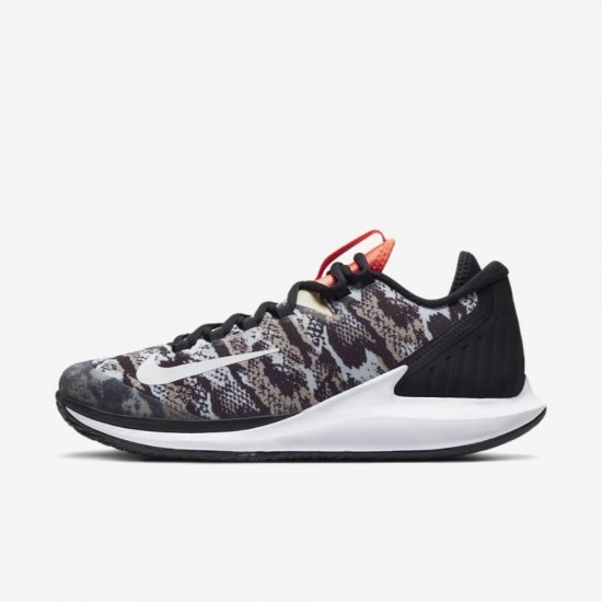 NikeCourt Air Zoom Zero | Photon Dust / Black / Hyper Crimson / White - Click Image to Close