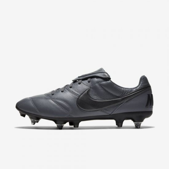 Nike Premier II Anti-Clog Traction SG-PRO | Dark Grey / Dark Grey / Black - Click Image to Close