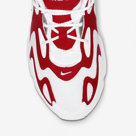 Nike Air Max 200 | White / Metallic Silver / University Red - Click Image to Close