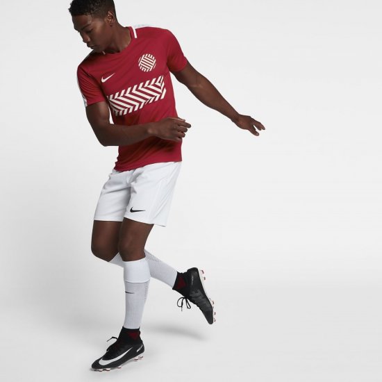 Nike Dry Academy | University Red / White / White - Click Image to Close