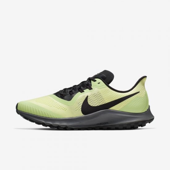 Nike Air Zoom Pegasus 36 Trail | Luminous Green / Black / Lab Green / Burgundy Ash - Click Image to Close