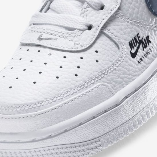 Nike Air Force 1 | White / Light Smoke Grey / Obsidian - Click Image to Close