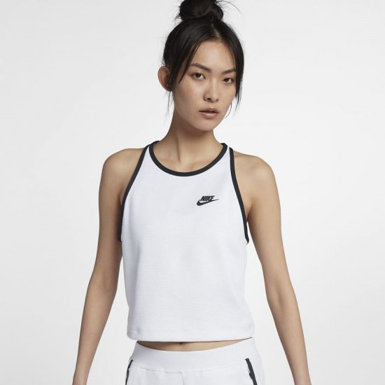 Nike Sportswear Tech Fleece | White / Black - Click Image to Close
