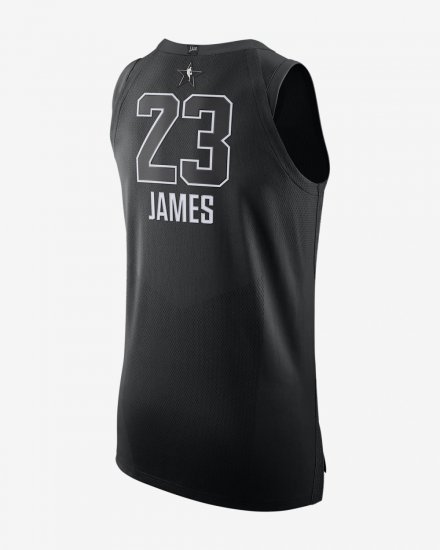 LeBron James All-Star Edition Authentic Jersey | Black - Click Image to Close