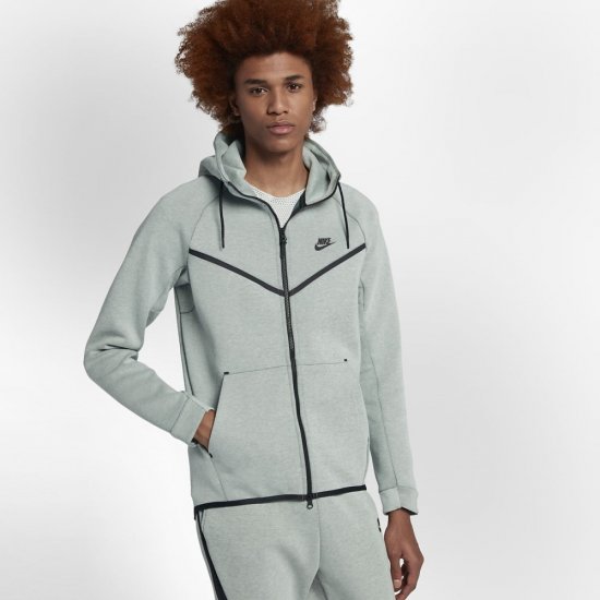 Nike Sportswear Tech Fleece Windrunner | Barely Grey / Barely Grey / Heather / Black - Click Image to Close