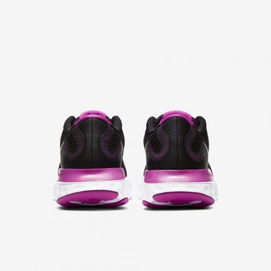 Nike Renew Run | Black / White / Fire Pink / Metallic Dark Grey - Click Image to Close