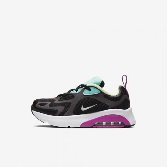 Nike Air Max 200 | Black / Thunder Grey / Aurora / Metallic Silver - Click Image to Close