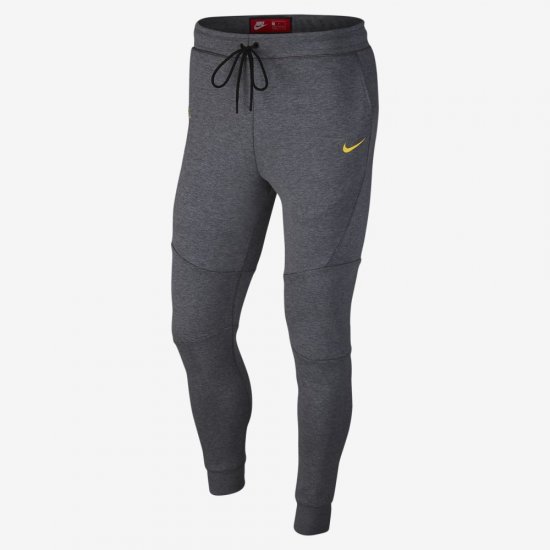 Brazil CBF Tech Fleece | Carbon Heather / Black / Midwest Gold - Click Image to Close