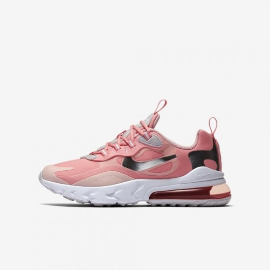 Nike Air Max 270 React | Bleached Coral / White / Echo Pink / White - Click Image to Close