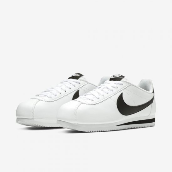 Nike Classic Cortez | White / White / Black - Click Image to Close
