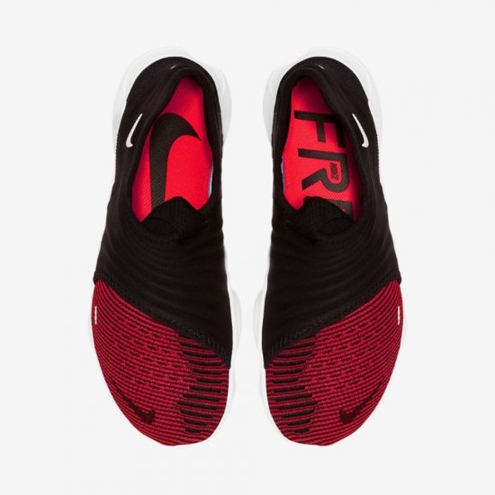 Nike Free RN Flyknit 3.0 | Black / White / Bright Crimson - Click Image to Close