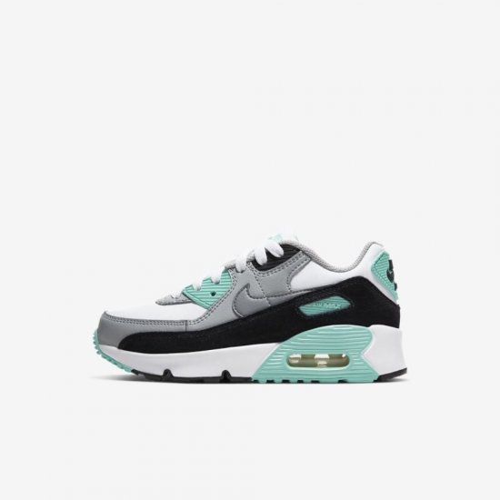 Nike Air Max 90 | White / Light Smoke Grey / Hyper Turquoise / Particle Grey - Click Image to Close