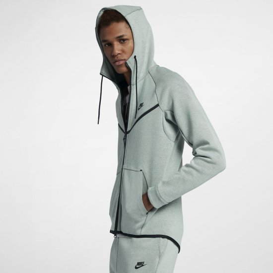 Nike Sportswear Tech Fleece Windrunner | Barely Grey / Barely Grey / Heather / Black - Click Image to Close