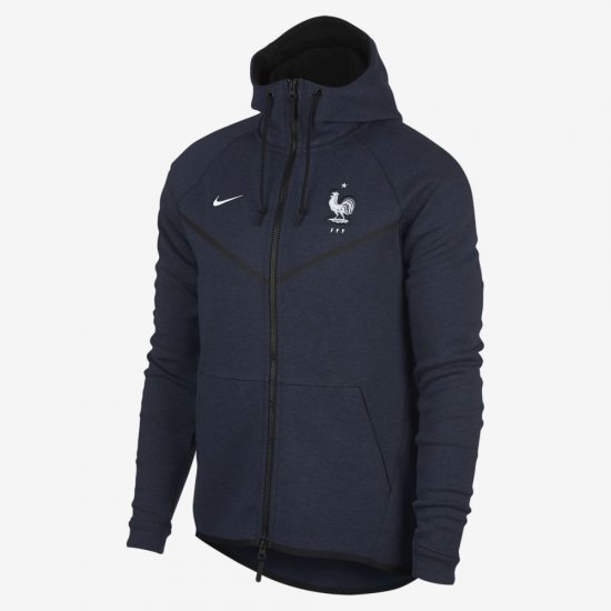 FFF Tech Fleece Windrunner | Obsidian Heather / White - Click Image to Close