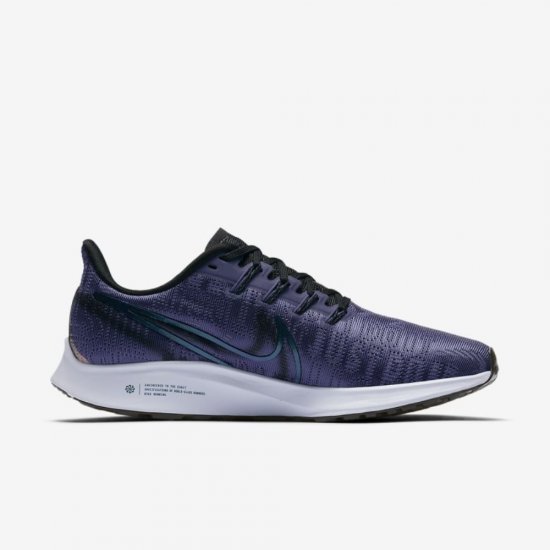 Nike Air Zoom Pegasus 36 Premium Rise | Sanded Purple / Midnight Turquoise / Ghost / Black - Click Image to Close
