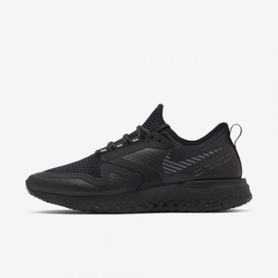 Nike Odyssey React Shield 2 | Black / Metallic Silver / Black - Click Image to Close