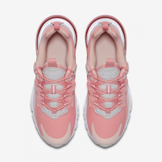 Nike Air Max 270 React | Bleached Coral / White / Echo Pink / White - Click Image to Close