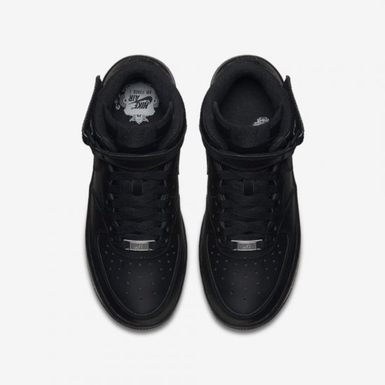 Nike Air Force 1 Mid 06 | Black / Black - Click Image to Close