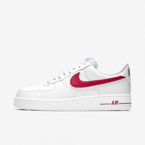 Nike Air Force 1 '07 | White / Gym Red - Click Image to Close