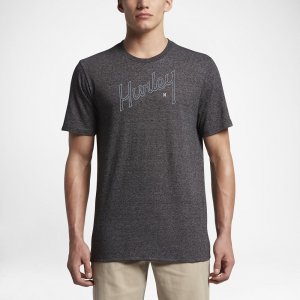 Hurley Outline Script | Black / Wolf Grey