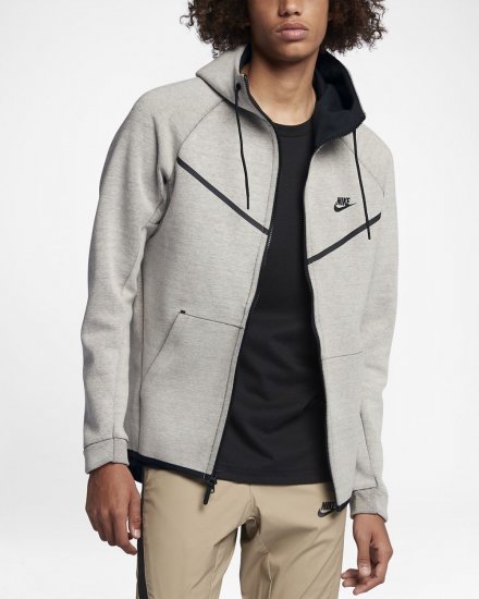 Nike Sportswear Tech Fleece Windrunner | Light Bone / Heather / Black - Click Image to Close