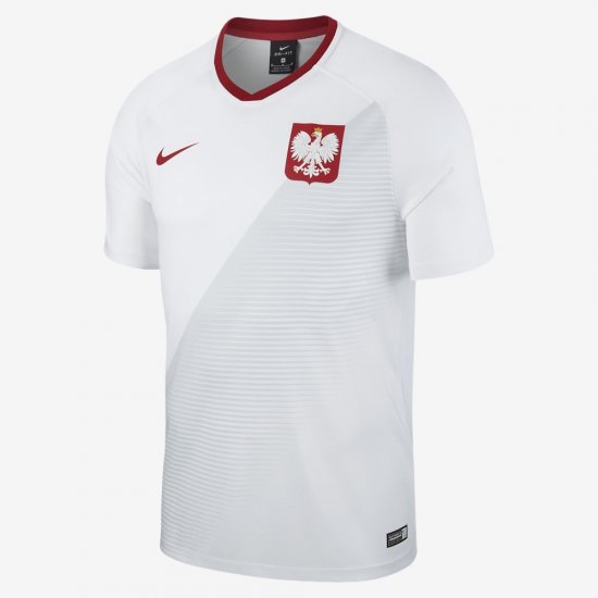 2018 Poland Stadium Home | White / Sport Red / Sport Red - Click Image to Close