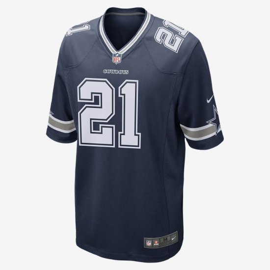 NFL Dallas Cowboys Game (Ezekiel Elliott) | College Navy - Click Image to Close