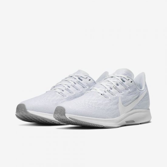 Nike Air Zoom Pegasus 36 | White / Half Blue / Wolf Grey / White - Click Image to Close