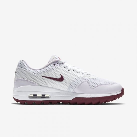 Nike Air Max 1 G | White / Barely Grape / Villain Red - Click Image to Close