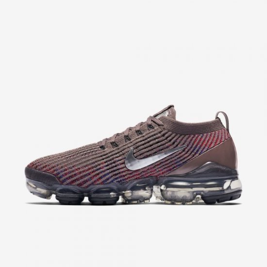 Nike Air VaporMax Flyknit 3 | Plum Eclipse / Red Orbit / Racer Blue / Metallic Silver - Click Image to Close