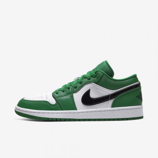 Air Jordan 1 Low | Pine Green / White / Black - Click Image to Close