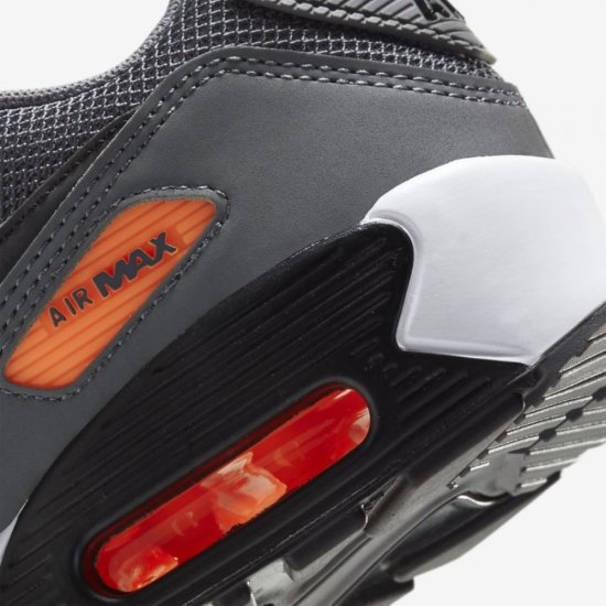 Nike Air Max 90 | Iron Grey / Total Orange / White / Black - Click Image to Close