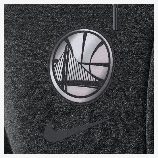 Golden State Warriors Nike Modern | Black Heather / Anthracite - Click Image to Close