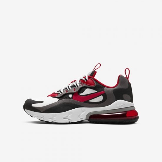 Nike Air Max 270 React | Iron Grey / Black / White / University Red - Click Image to Close