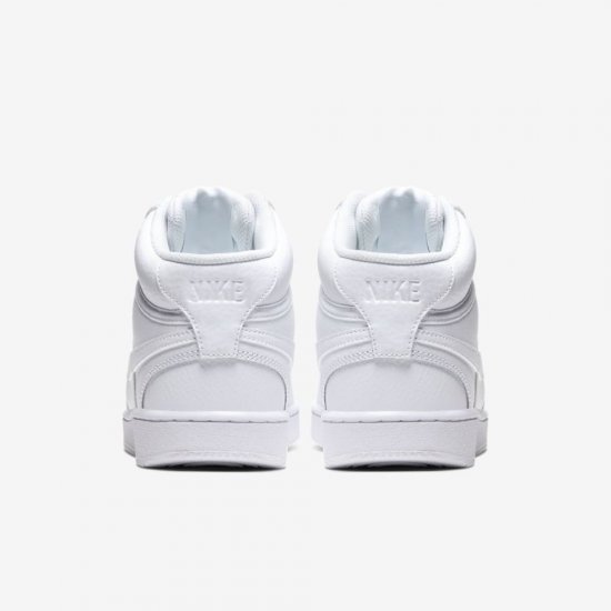 Nike Court Vision Mid | White / White / White - Click Image to Close