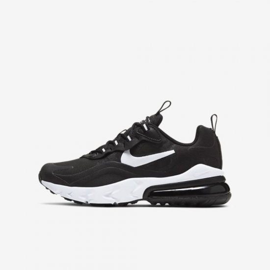 Nike Air Max 270 React | Black / Black / White - Click Image to Close