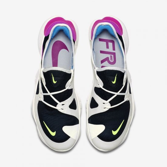 Nike Free RN 5.0 | Summit White / Black / Blue Hero / Volt Glow - Click Image to Close