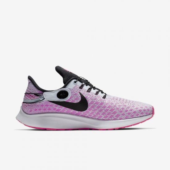 Nike Air Zoom Pegasus 35 FlyEase (Wide) | Half Blue / Hyper Pink / White / Black - Click Image to Close